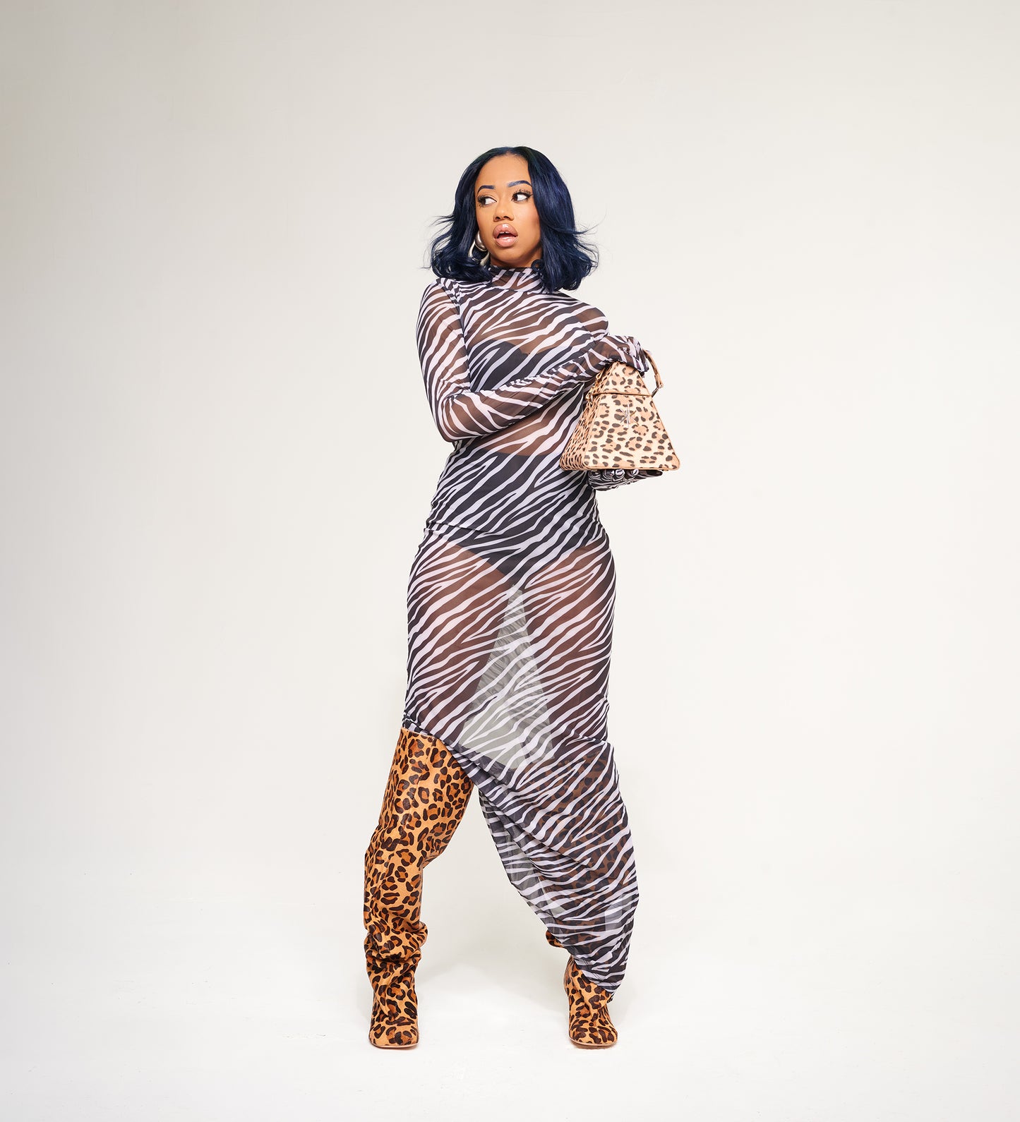 Limited Edition: Leopard Pyramid Feat. The Jorjie Thigh High Boot