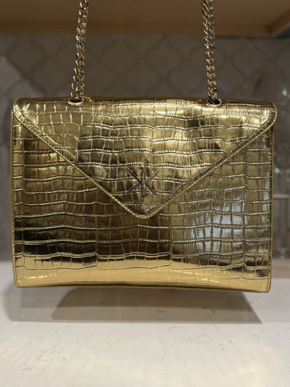 Flap Bag: Gold